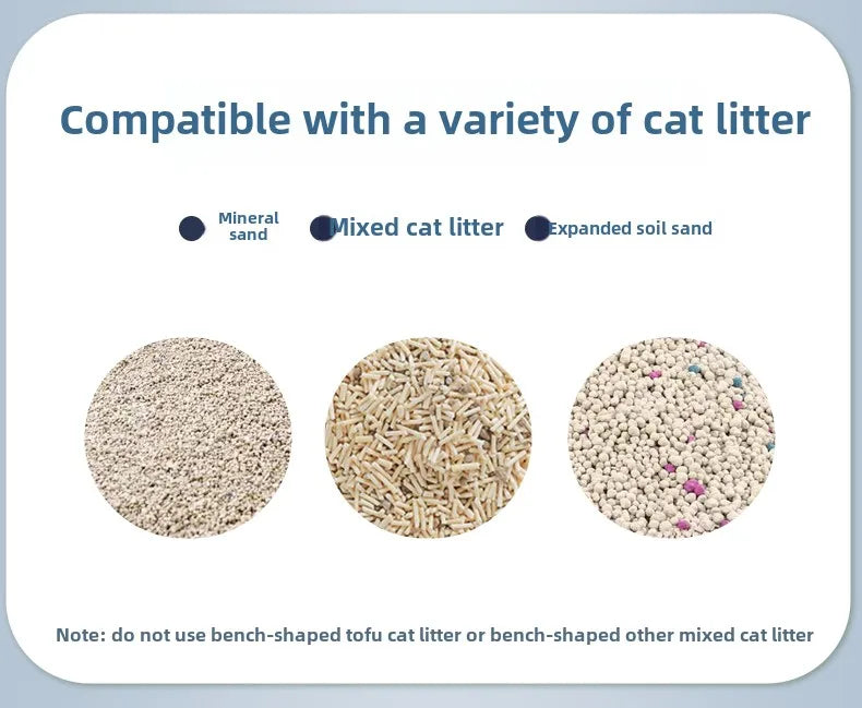 Cat Litter Box Self Cleaning Automatic Large Space Cat Smart Toilet with Safety Protection APP-Control with Free Gift Purifier