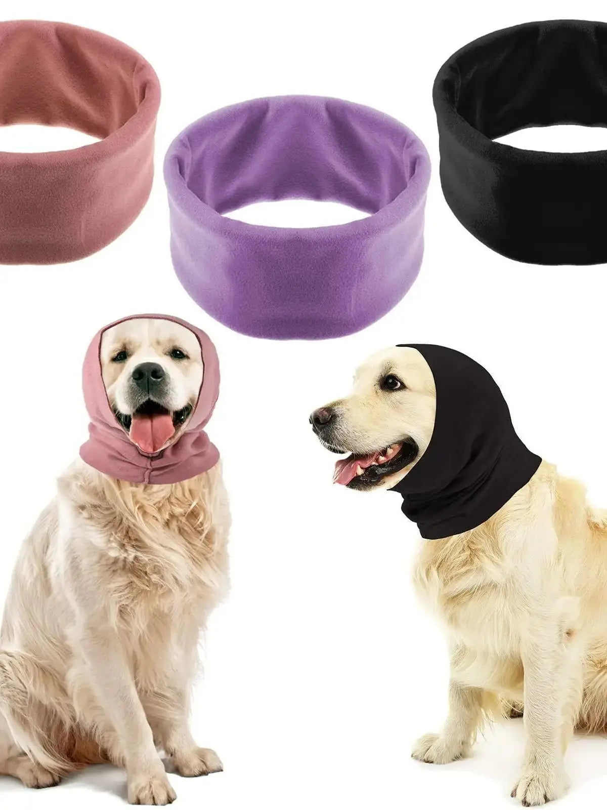 Dog beauty earmuffs with noise reduction, high elasticity, softness, warmth, and stress relief, pet hats, scarves, headwear, pet