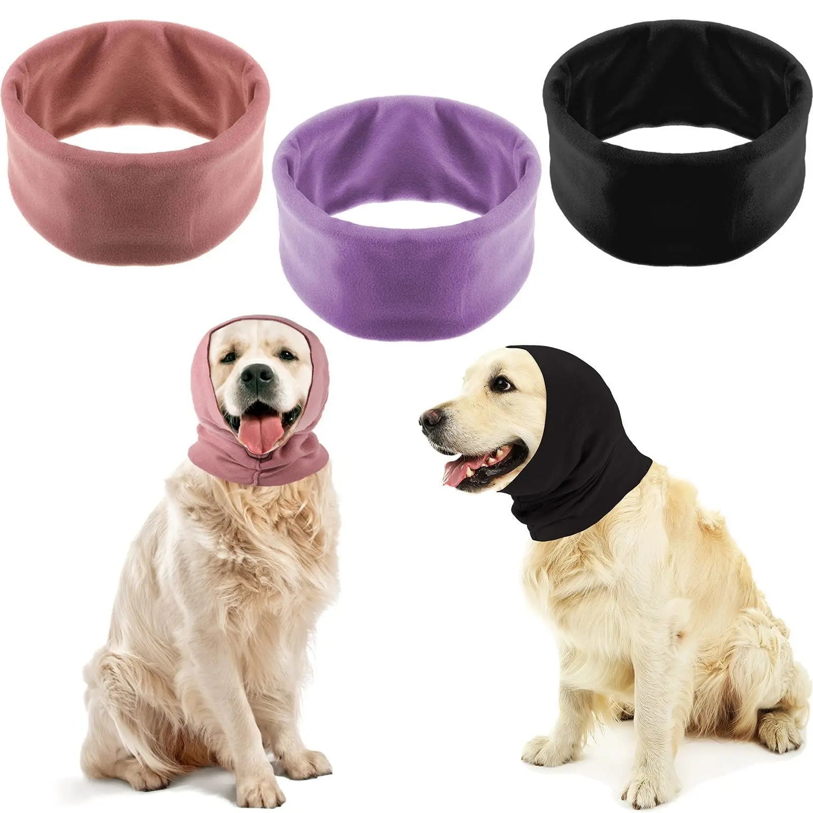 Dog beauty earmuffs with noise reduction, high elasticity, softness, warmth, and stress relief, pet hats, scarves, headwear, pet