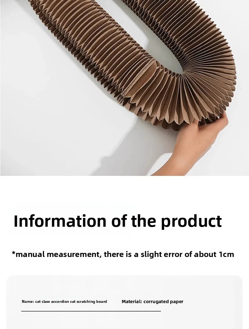 Cat scratch board, durable and non shedding toy, self entertaining and self entertaining corrugated paper cat scratch board