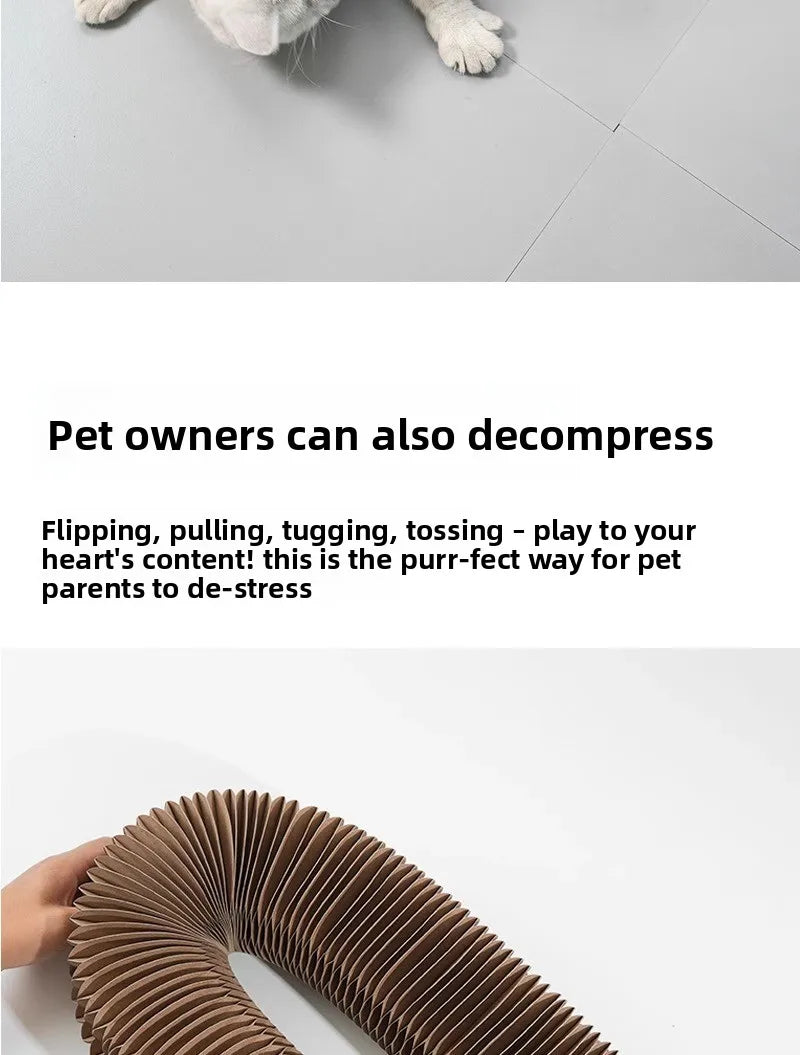 Cat scratch board, durable and non shedding toy, self entertaining and self entertaining corrugated paper cat scratch board